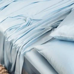 Ettitude Bamboo Sateen Sheet Set - Starlight Blue 8 Ettitude Bamboo Sateen Sheet Set - Starlight Blue
