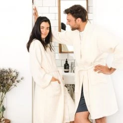 Ettitude Best Sellers Unisex Bamboo Waffle Robe - Natural 12 Ettitude Best Sellers Unisex Bamboo Waffle Robe - Natural