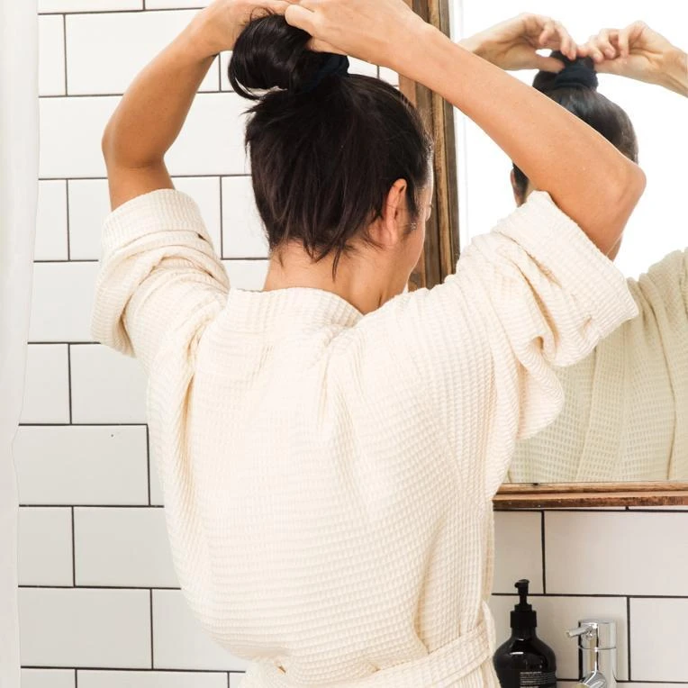 Ettitude Best Sellers Unisex Bamboo Waffle Robe - Natural 8 Ettitude Best Sellers Unisex Bamboo Waffle Robe - Natural