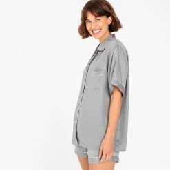 Ettitude Charcoal Bamboo Pajama Shorts - Dove Gray 9 Ettitude Charcoal Bamboo Pajama Shorts - Dove Gray