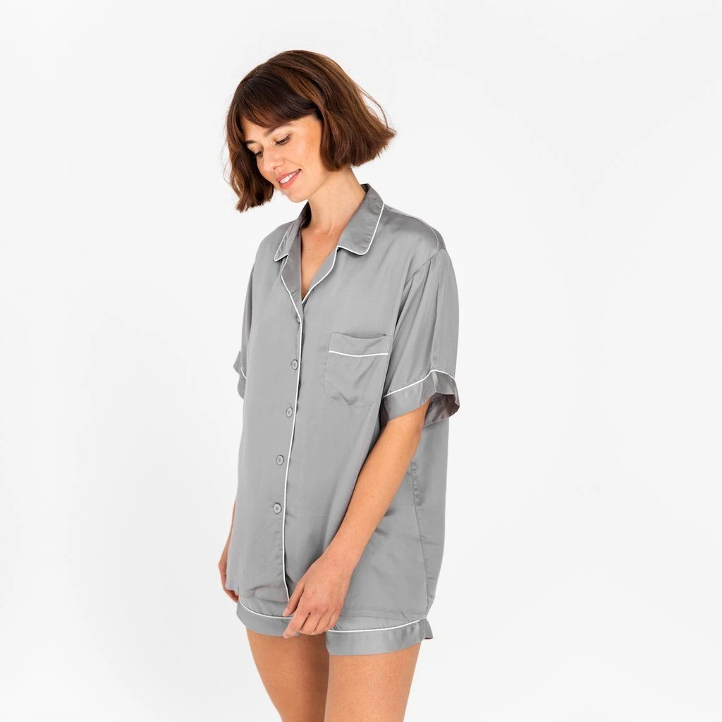 Ettitude Charcoal Bamboo Pajama Shorts - Dove Gray 6 Ettitude Charcoal Bamboo Pajama Shorts - Dove Gray
