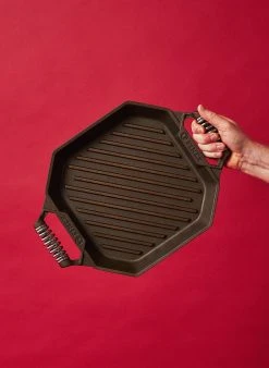 FINEX Home Goods Cast Iron 12" Grill Pan