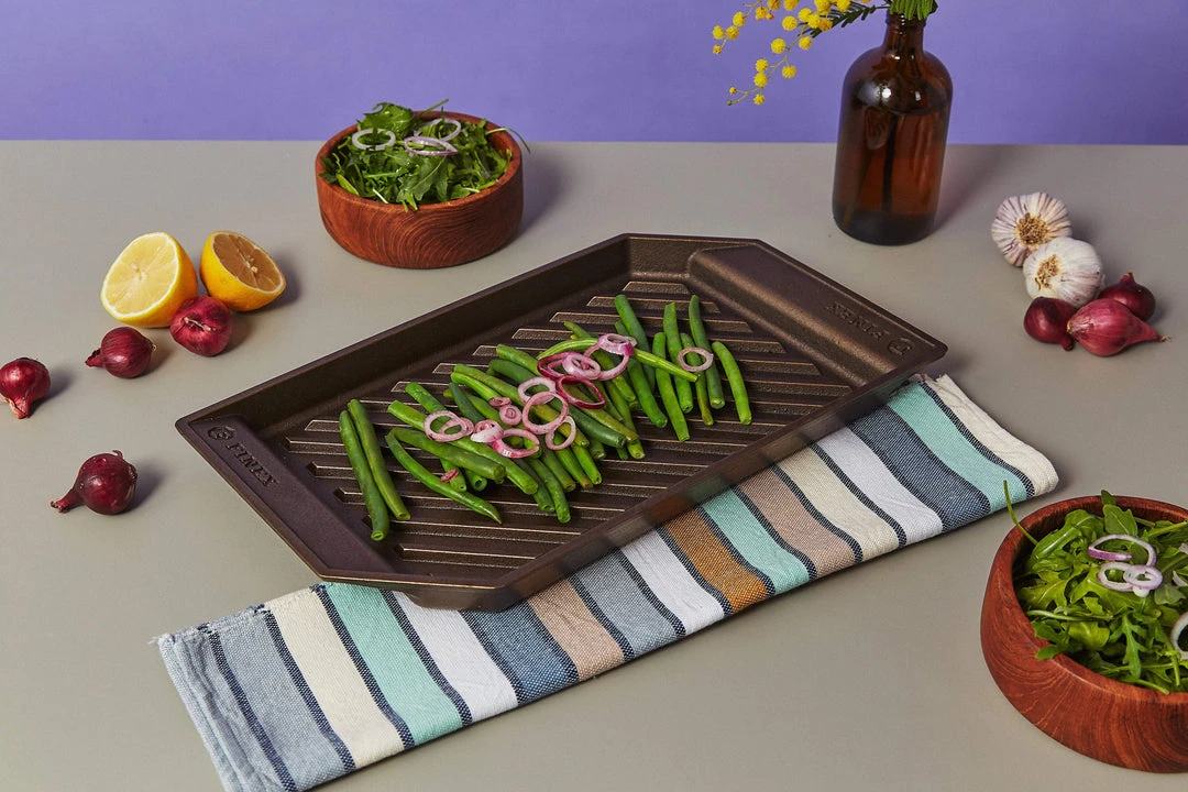 FINEX Cast Iron 15" Lean Grill Pan 4 FINEX Cast Iron 15" Lean Grill Pan