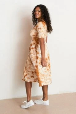 North Of West Flora Tie Dye Dress - Amber