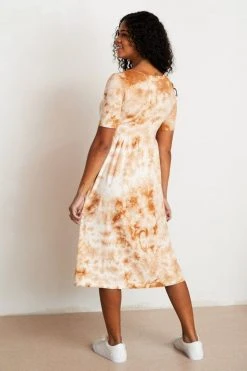 North Of West Flora Tie Dye Dress - Amber