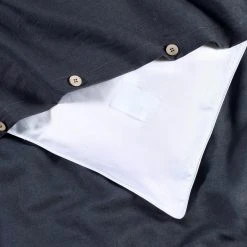 Sijo French Linen Duvet Cover - Pebble 9 Sijo French Linen Duvet Cover - Pebble