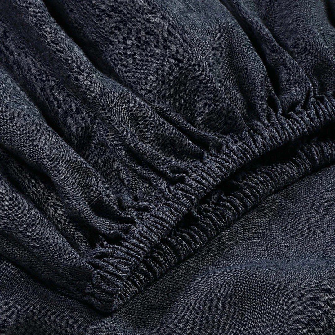 Sijo French Linen Sheet Set - Pebble Home Goods 6 Sijo French Linen Sheet Set - Pebble Home Goods