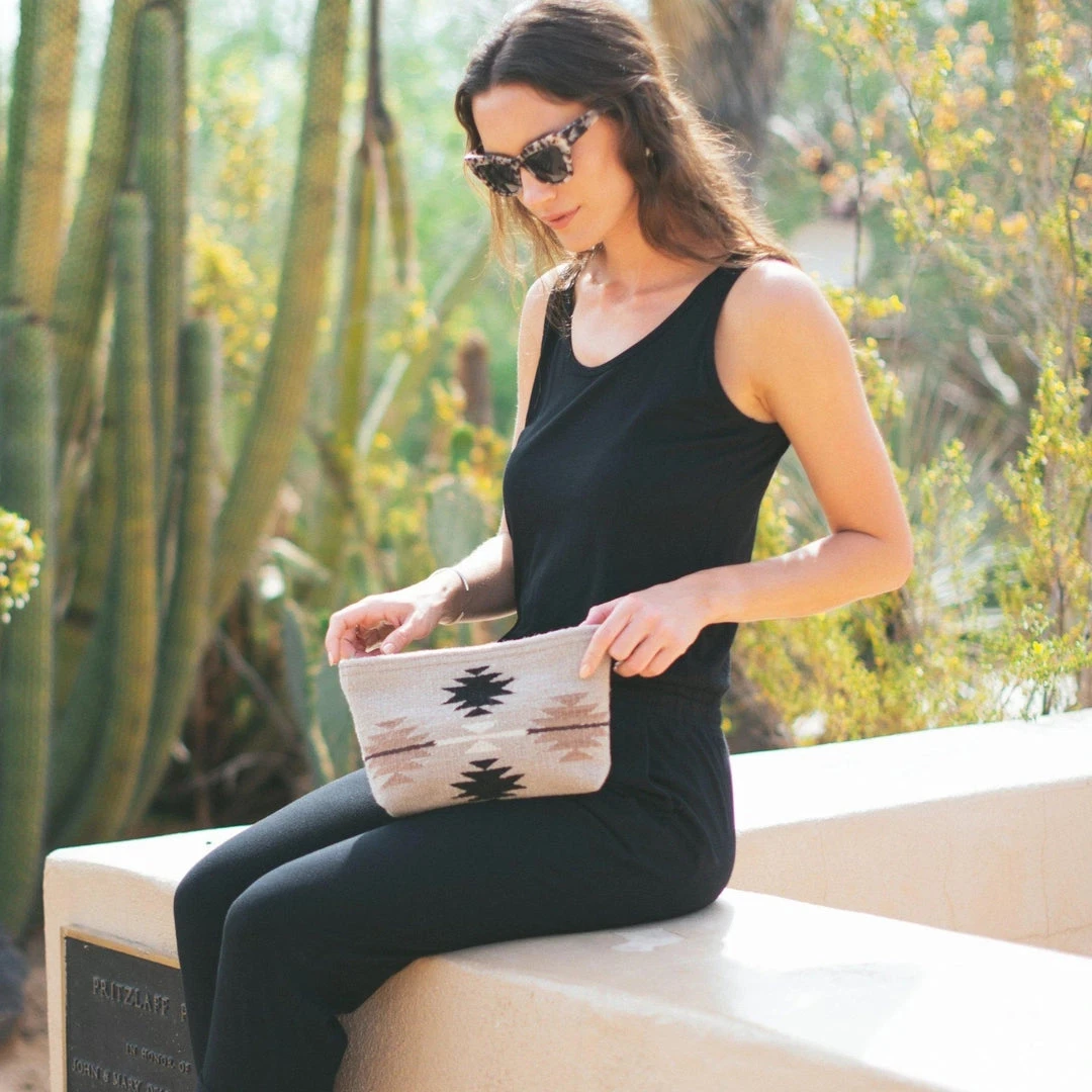 MZ Fair Trade Gemstone Wool Clutch Bag 4 MZ Fair Trade Gemstone Wool Clutch Bag