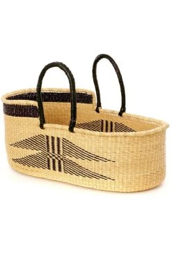 Swahili African Modern Home Goods Angel Wings Moses Bassinet Basket