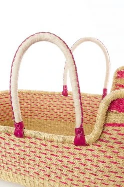 Swahili African Modern Moses Bassinet Basket - Primrose