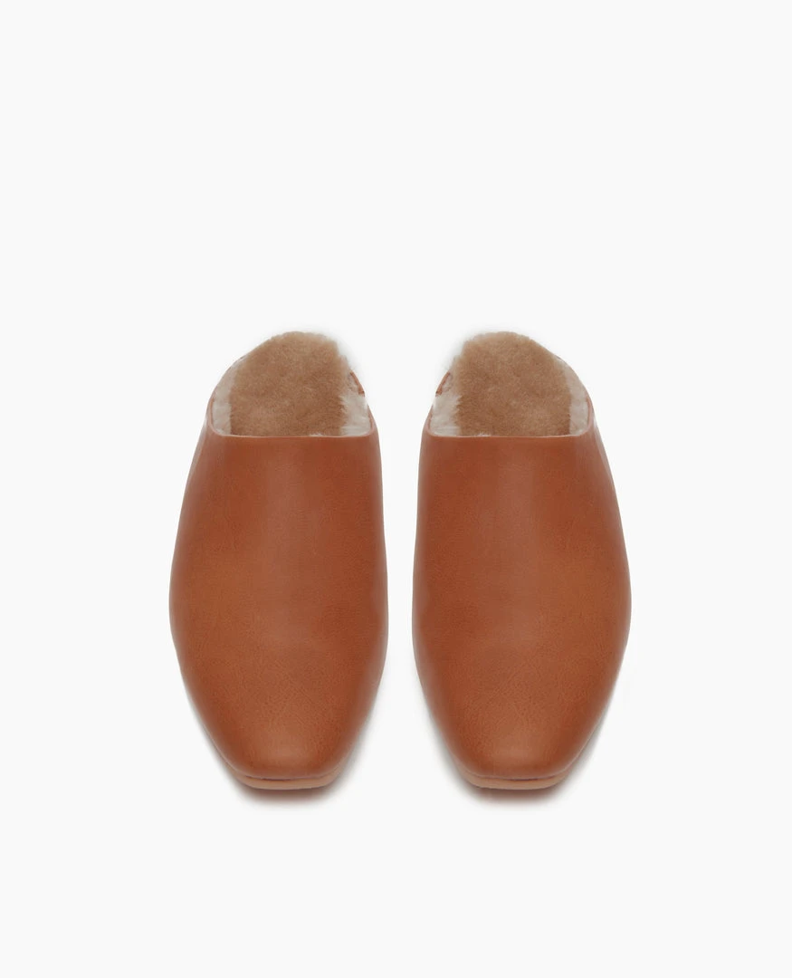 Coclico Gina Shearling Slide - Cuoio 4 Coclico Gina Shearling Slide - Cuoio