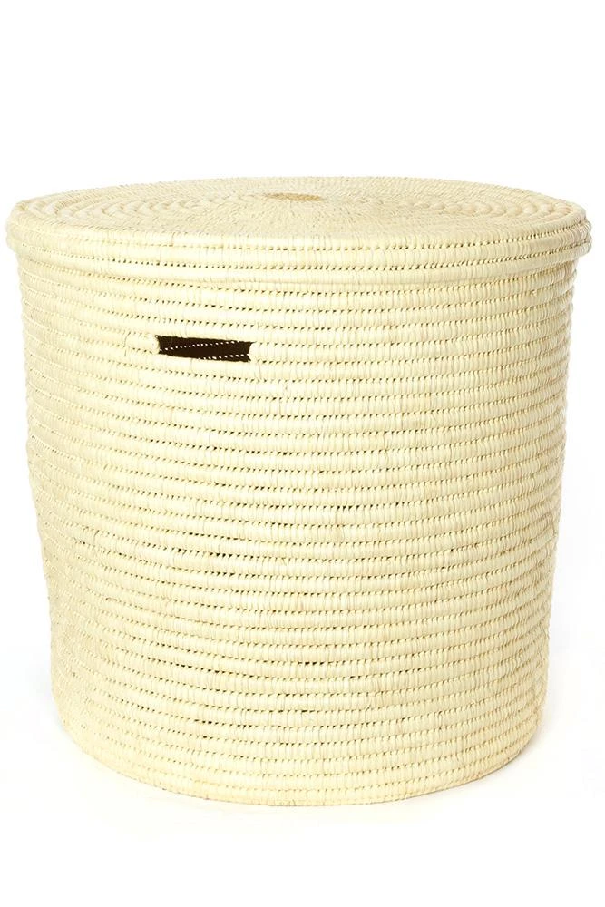 Swahili African Modern Gingerbread Tree Doum Palm Hamper Basket Set 5 Swahili African Modern Gingerbread Tree Doum Palm Hamper Basket Set