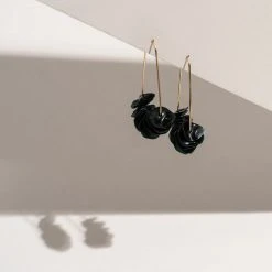 Giulia Letzi + META Jewelry Leona Upcycled Drop Earrings - Dark Green