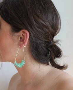 Giulia Letzi + META Jewelry Leona Upcycled Drop Earrings - Aquamarine