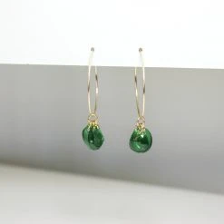 Giulia Letzi + META Jewelry Emma Upcycled Hoop Earrings - Emerald Best Sellers