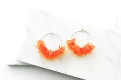 Giulia Letzi + META Jewelry Alice Upcycled Hoop Earrings - Orange 10 Giulia Letzi + META Jewelry Alice Upcycled Hoop Earrings - Orange