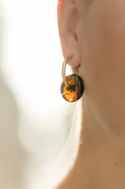 Abby Alley Handcrafted Glass Disc Earrings