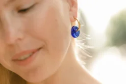 Abby Alley Handcrafted Glass Disc Earrings