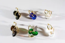 Abby Alley Handcrafted Glass Disc Earrings