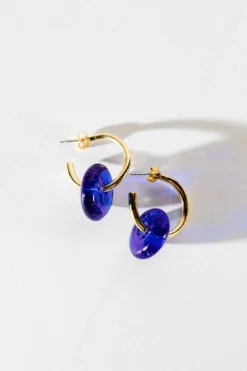 Abby Alley Handcrafted Glass Disc Earrings