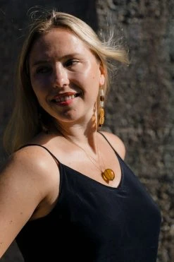 Abby Alley Recycled Glass Egg Necklace Jewelry