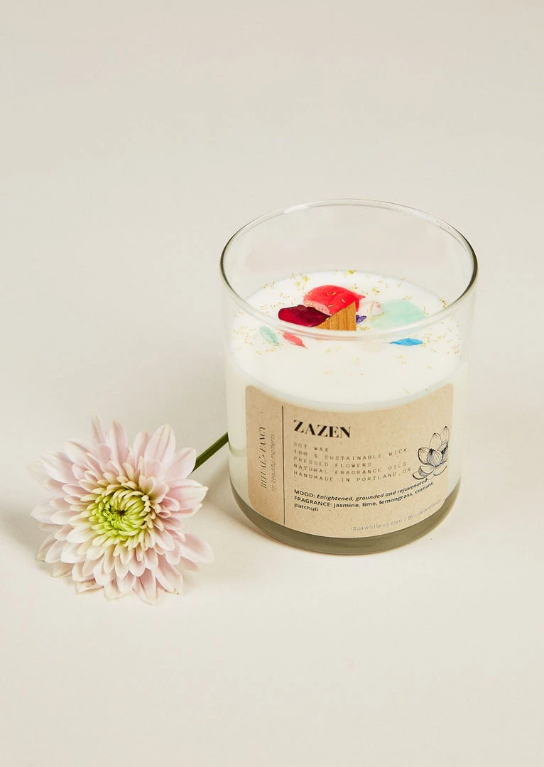 Ritual And Fancy Best Sellers Natural Flower Petal Glass Tumbler Candle - 12 Oz 3 Ritual And Fancy Best Sellers Natural Flower Petal Glass Tumbler Candle - 12 Oz