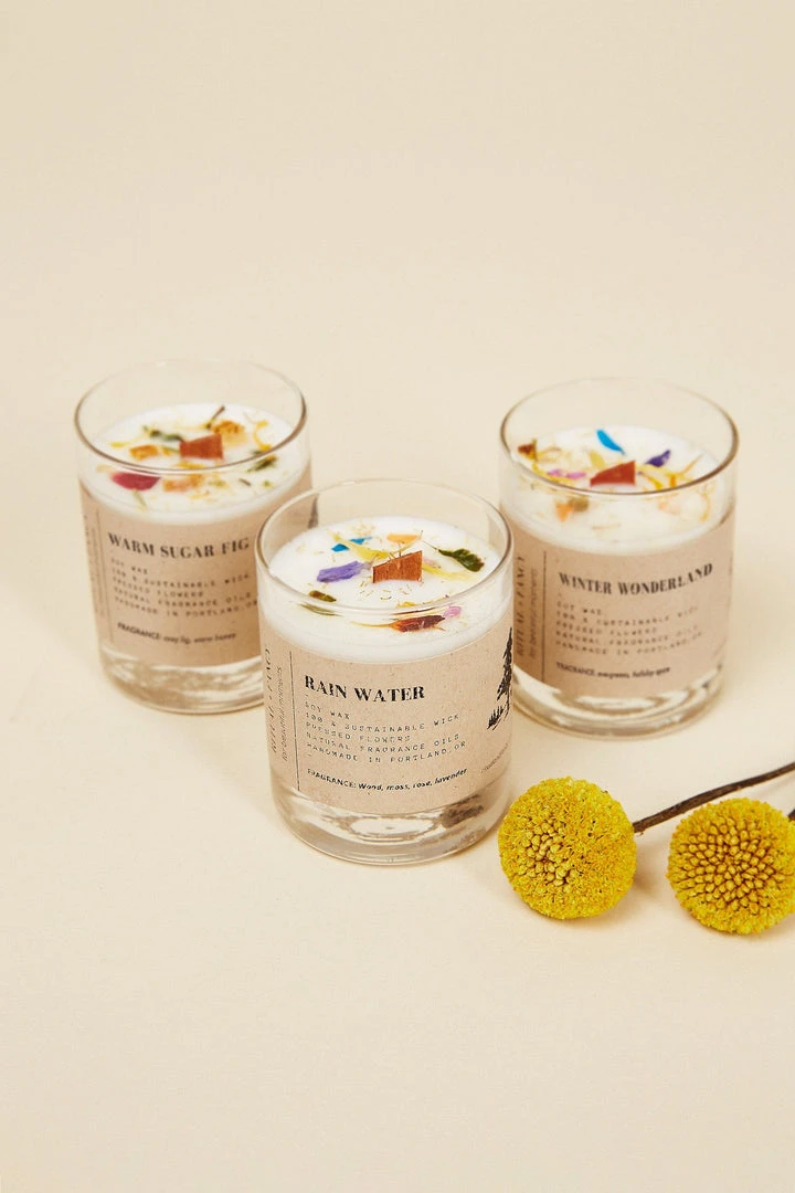 Ritual And Fancy Best Sellers Natural Flower Petal Glass Votive Candle Bundle 3 Ritual And Fancy Best Sellers Natural Flower Petal Glass Votive Candle Bundle