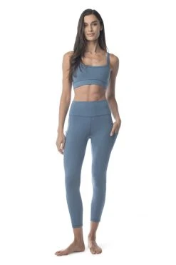 Synergy Organic Clothing Go To Yoga Bra - Teal Sale 21 Synergy Organic Clothing Go To Yoga Bra - Teal Sale