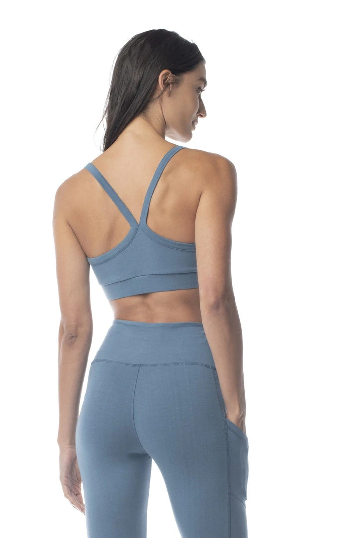 Synergy Organic Clothing Go To Yoga Bra - Teal Sale 4 Synergy Organic Clothing Go To Yoga Bra - Teal Sale