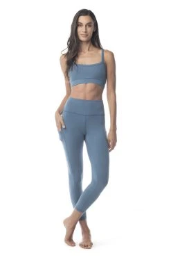 Synergy Organic Clothing Go To Yoga Bra - Teal Sale 16 Synergy Organic Clothing Go To Yoga Bra - Teal Sale