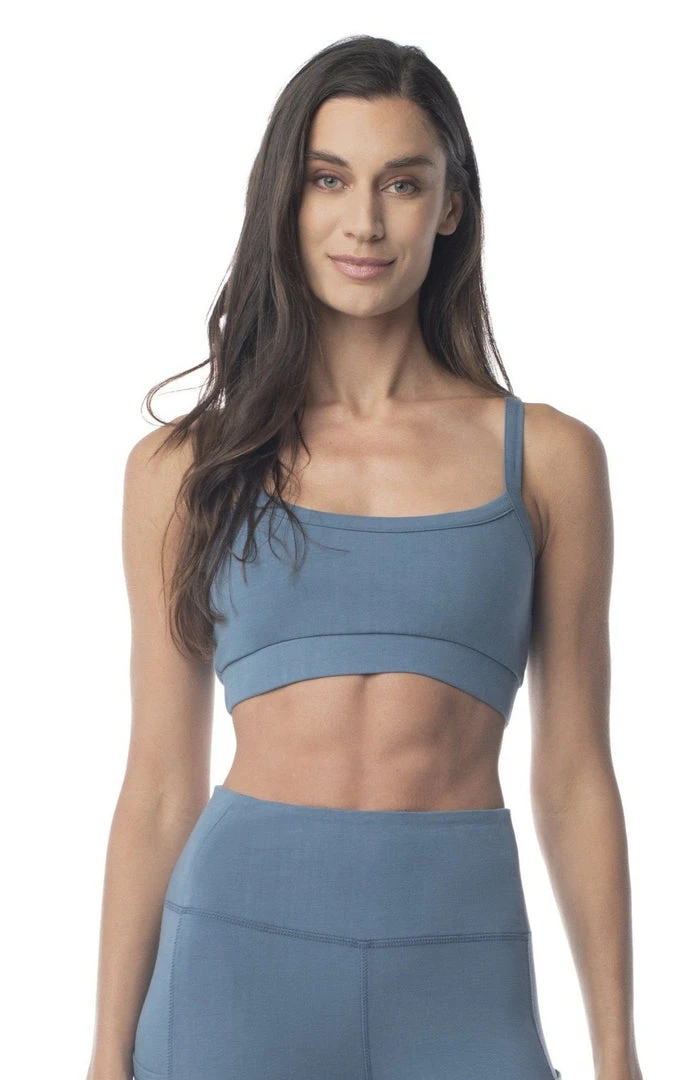 Synergy Organic Clothing Go To Yoga Bra - Teal Sale 3 Synergy Organic Clothing Go To Yoga Bra - Teal Sale