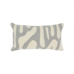 Kiliim Gray Scribbles Wool Throw Pillow Cover New Arrivals
