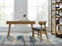 Greenington Furniture Cassia Dining Chair Set - Caramelized With Leather Seat