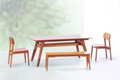 Greenington Currant Long Bench - Caramelized Furniture