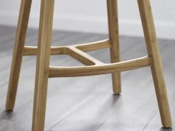 Greenington Furniture Skol Bar Stool Set With Leather Seat - Carmelized