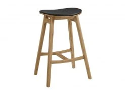 Greenington Furniture Skol Bar Stool Set With Leather Seat - Carmelized