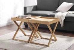 Greenington Teline Tray Table - Caramelized Furniture