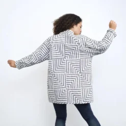 Haptic Lab Sale Broken Stripes Quilt Coat