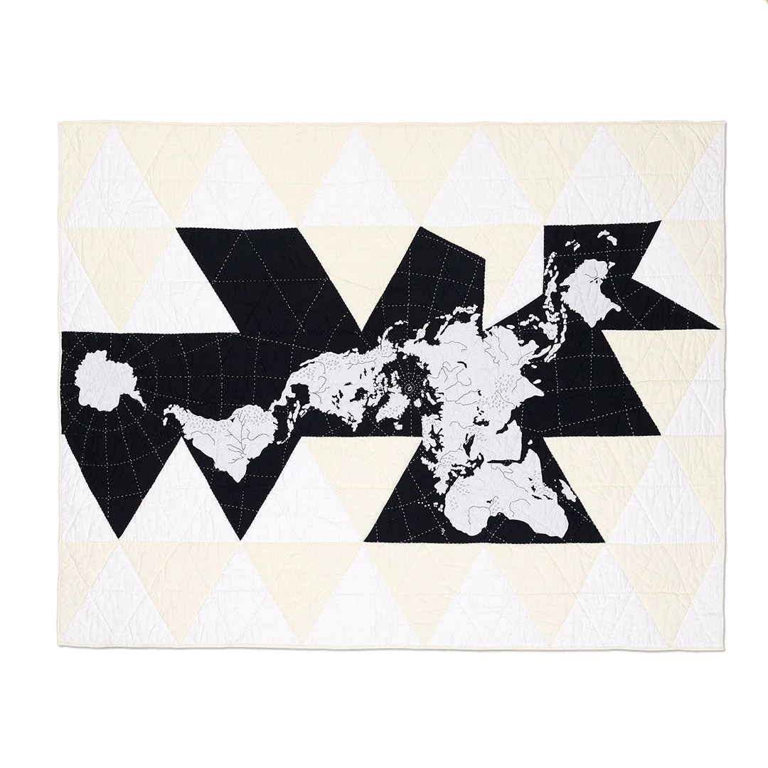 Haptic Lab Home Goods Dymaxion Map Quilt 3 Haptic Lab Home Goods Dymaxion Map Quilt