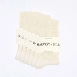 Harvest & Mill Men's 6 Pack Crew Socks