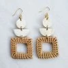 Hathorway Tu Horn And Rattan Earrings Jewelry