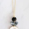 Hathorway BIPOC Owned Vui Mung Geometrical Buffalo Horn Pendant Necklace
