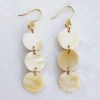 Hathorway BIPOC Owned Yen Bai Buffalo Horn Circle Drop Earrings