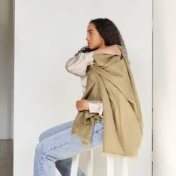 Studio Variously Home Goods Haze Merino Throw Blanket