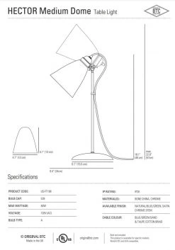 Ameico Lighting Hector Medium Dome Table Lamp 9 Ameico Lighting Hector Medium Dome Table Lamp