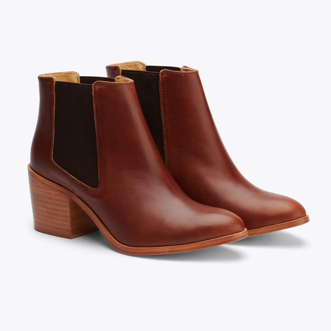 Nisolo Heeled Chelsea Boot - Brandy Shoes 3 Nisolo Heeled Chelsea Boot - Brandy Shoes