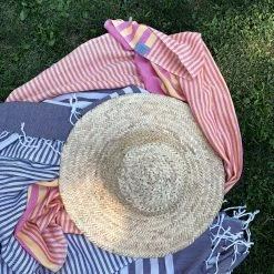 Hilana: Upcycled Cotton Fethiye Upcycled Turkish Towel - Pink 15 Hilana: Upcycled Cotton Fethiye Upcycled Turkish Towel - Pink