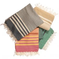 Hilana: Upcycled Cotton Fethiye Upcycled Turkish Towel / Blanket - Beige 12 Hilana: Upcycled Cotton Fethiye Upcycled Turkish Towel / Blanket - Beige