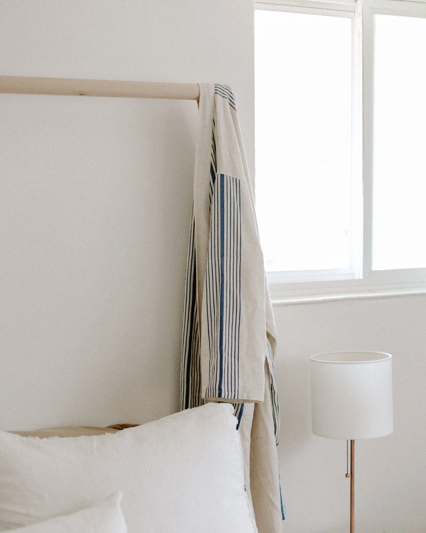 Home & Loft Hudson Unisex Long Turkish Robe - Royal Blue 7 Home & Loft Hudson Unisex Long Turkish Robe - Royal Blue