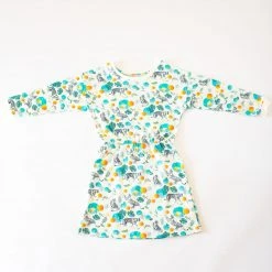 Honey Cake Tiger Kids' Magical Jungle Long Sleeve Dress